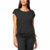 Deals ⌛ G By Giuliana LounGy CoolGirl Adjustable Length Top Black 😍