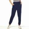 New 🎁 G By Giuliana Jet Set G Crinkled Knit Pull-On Jogger Navy 😉