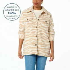 Flash Sale 👏 G By Giuliana Sherpa Fleece Comfort Shacket Chambray 🥰 -G by GIULIANA Sales Store unnamed file 104