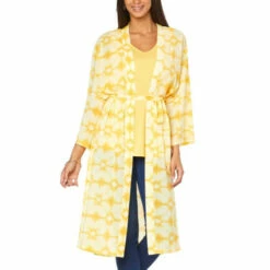 Best Sale 😀 G By Giuliana Printed Chiffon Topper With Belt Limoncello ✨ 13 Best Sale 😀 G By Giuliana Printed Chiffon Topper With Belt Limoncello ✨ -G by GIULIANA Sales Store unnamed file 1049