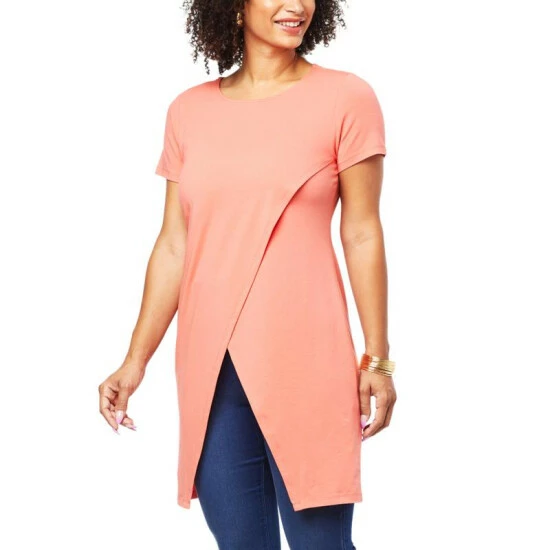 Wholesale ๐ G By Giuliana Black Label Cross-Front Drama Top Rose Cloud โญ 6 Wholesale ๐ G By Giuliana Black Label Cross-Front Drama Top Rose Cloud โญ - Image 4