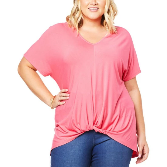 Best deal ⌛ G By Giuliana EcoLuxe Knit Knot-Front Tunic Black ⌛ 5 Best deal ⌛ G By Giuliana EcoLuxe Knit Knot-Front Tunic Black ⌛ - Image 3