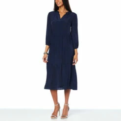 Top 10 ⭐ G By Giuliana Woven Silky Tiered Midi 👗 Dress Honey Gold 👍