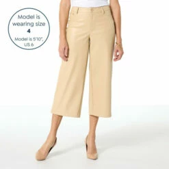 Buy ❤️ G By Giuliana Black Label Faux Leather Culotte Pant 👏 -G by GIULIANA Sales Store unnamed file 11