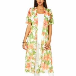 Promo ⭐ G By Giuliana Jet Set G Aria Mesh Topper/Cover-Up Navy Floral 😉