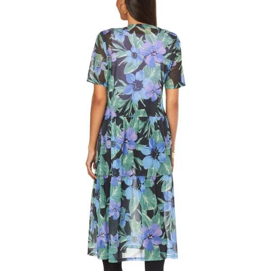 Promo โญ G By Giuliana Jet Set G Aria Mesh Topper/Cover-Up Navy Floral ๐ 4 Promo โญ G By Giuliana Jet Set G Aria Mesh Topper/Cover-Up Navy Floral ๐ - Image 2