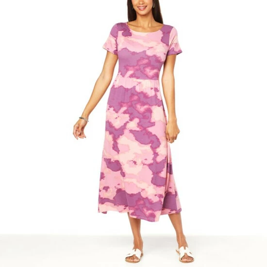 Best deal ๐งจ G By Giuliana Short-Sleeve Maxi ๐ Dress Olive ๐ 7 Best deal ๐งจ G By Giuliana Short-Sleeve Maxi ๐ Dress Olive ๐ - Image 5