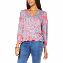 Best Pirce ❤️ G By Giuliana EcoLuxe Half-Tuck Wrap Top Black Tropical 😀 12 Best Pirce ❤️ G By Giuliana EcoLuxe Half-Tuck Wrap Top Black Tropical 😀 -G by GIULIANA Sales Store unnamed file 1149