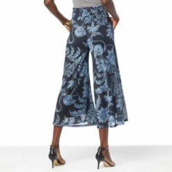 Best Sale ✔️ G By Giuliana Jet Set G Aria Print Mesh Knit Culotte Pant Rich Navy Floral 🤩 -G by GIULIANA Sales Store unnamed file 1164