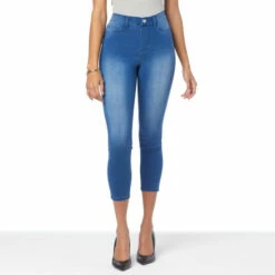 Cheapest ✔️ G By Giuliana G-Soft Faux Fly Crop Jegging Washed Black ⭐