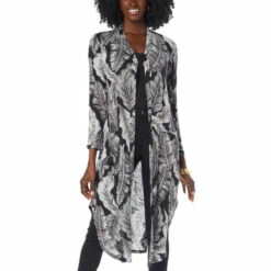 Best Sale 🔔 G By Giuliana Printed Slub Knit Duster Cardigan Tan Shibori 💯 -G by GIULIANA Sales Store unnamed file 1187