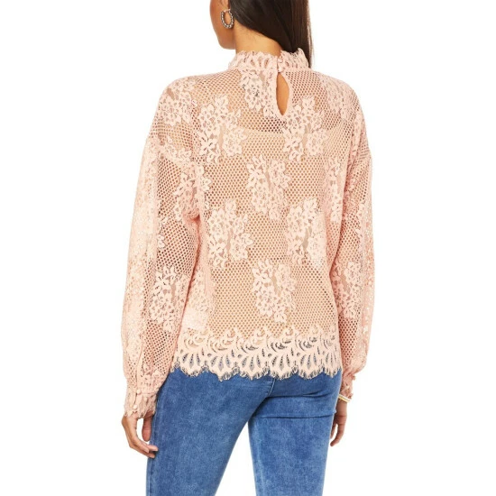 Budget ❤️ G By Giuliana Black Label Stretch Lace Blouson Top ❤️ 4 Budget ❤️ G By Giuliana Black Label Stretch Lace Blouson Top ❤️ - Image 2
