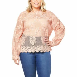 Budget ❤️ G By Giuliana Black Label Stretch Lace Blouson Top ❤️ 10 Budget ❤️ G By Giuliana Black Label Stretch Lace Blouson Top ❤️ -G by GIULIANA Sales Store unnamed file 1192