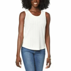 Outlet 🔔 G By Giuliana Pointelle Knit Tank Dusty Olive 💯