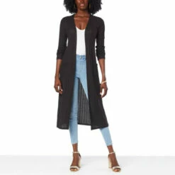 Best Pirce 👍 G By Giuliana Pointelle Knit Duster Cardigan Ivory 😉 -G by GIULIANA Sales Store unnamed file 1216