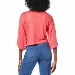 Best Sale 😍 G By Giuliana Hacci Slub Knit Cropped Cardigan Marina Navy ⭐ -G by GIULIANA Sales Store unnamed file 1223