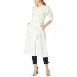 Cheap 👏 G By Giuliana Black Label Stretch Twill Trench 🧥 Coat Marina Navy 😉 -G by GIULIANA Sales Store unnamed file 1281