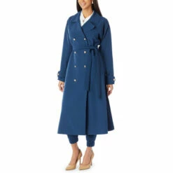 Cheap 👏 G By Giuliana Black Label Stretch Twill Trench 🧥 Coat Marina Navy 😉 -G by GIULIANA Sales Store unnamed file 1284