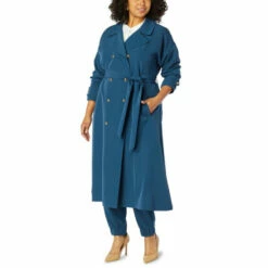 Cheap 👏 G By Giuliana Black Label Stretch Twill Trench 🧥 Coat Marina Navy 😉 -G by GIULIANA Sales Store unnamed file 1285