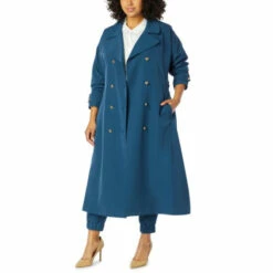Cheap 👏 G By Giuliana Black Label Stretch Twill Trench 🧥 Coat Marina Navy 😉 -G by GIULIANA Sales Store unnamed file 1287