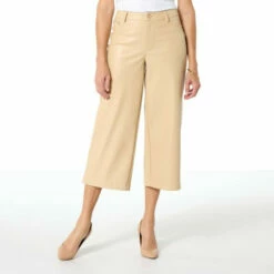 Buy ❤️ G By Giuliana Black Label Faux Leather Culotte Pant 👏 -G by GIULIANA Sales Store unnamed file 13