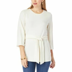 Best reviews of 👏 G By Giuliana Brushed Hacci Knit Tie-Front Tunic Pink Blossom ✨ -G by GIULIANA Sales Store unnamed file 1327