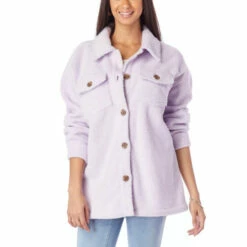 Best reviews of 🎉 G By Giuliana Sherpa Fleece Comfort Shacket Lavender Ice 🔔 -G by GIULIANA Sales Store unnamed file 1342