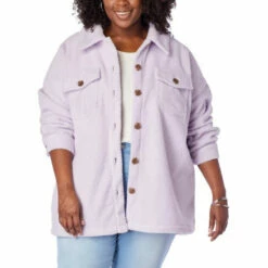 Best reviews of 🎉 G By Giuliana Sherpa Fleece Comfort Shacket Lavender Ice 🔔 -G by GIULIANA Sales Store unnamed file 1345