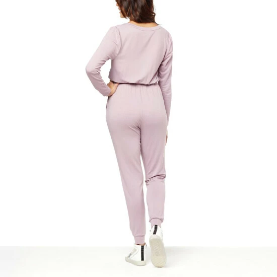 Cheapest ๐ G By Giuliana SoSoft Knit Long-Sleeve Jogger Jumpsuit Olive Night ๐ 6 Cheapest ๐ G By Giuliana SoSoft Knit Long-Sleeve Jogger Jumpsuit Olive Night ๐ - Image 4