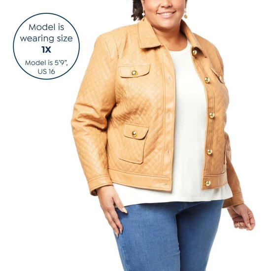 Promo ๐งจ G By Giuliana Black Label Quilted Faux Leather Jacket ๐ 4 Promo ๐งจ G By Giuliana Black Label Quilted Faux Leather Jacket ๐ - Image 2