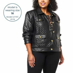 Promo ๐งจ G By Giuliana Black Label Quilted Faux Leather Jacket ๐ 23 Promo ๐งจ G By Giuliana Black Label Quilted Faux Leather Jacket ๐ -G by GIULIANA Sales Store unnamed file 1438