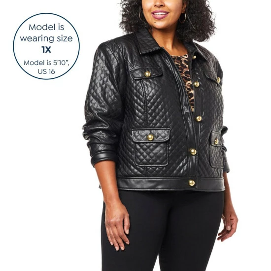 Promo ๐งจ G By Giuliana Black Label Quilted Faux Leather Jacket ๐ 9 Promo ๐งจ G By Giuliana Black Label Quilted Faux Leather Jacket ๐ - Image 7