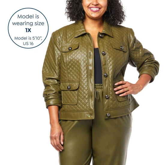 Promo ๐งจ G By Giuliana Black Label Quilted Faux Leather Jacket ๐ 11 Promo ๐งจ G By Giuliana Black Label Quilted Faux Leather Jacket ๐ - Image 9