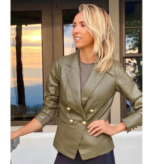 Hot Sale ๐ G By Giuliana Faux Leather Blazer Dark Olive โจ 5 Hot Sale ๐ G By Giuliana Faux Leather Blazer Dark Olive โจ - Image 3