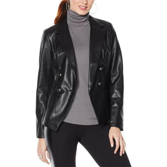 Hot Sale ๐ G By Giuliana Faux Leather Blazer Dark Olive โจ 11 Hot Sale ๐ G By Giuliana Faux Leather Blazer Dark Olive โจ - Image 9