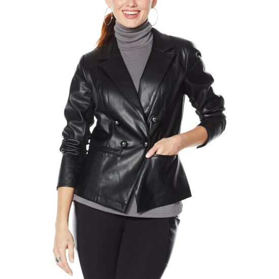 Hot Sale ๐ G By Giuliana Faux Leather Blazer Dark Olive โจ 13 Hot Sale ๐ G By Giuliana Faux Leather Blazer Dark Olive โจ - Image 11