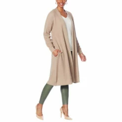 Discount 🥰 G By Giuliana Waffle Knit Duster Cardigan Mallard Green 😀 -G by GIULIANA Sales Store unnamed file 1471