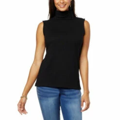Best Sale ✔️ G By Giuliana Hacci Knit Convertible Turtleneck Tank Blue Violet ✔️ -G by GIULIANA Sales Store unnamed file 1510