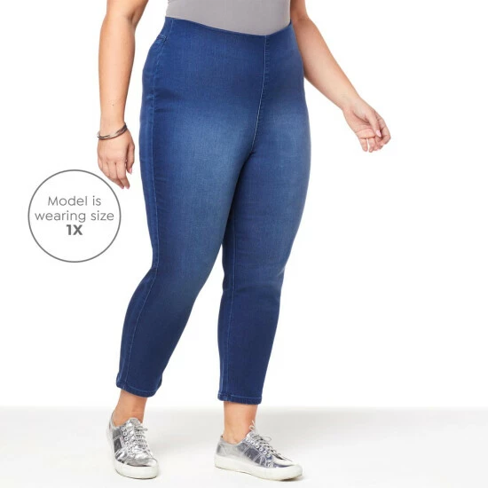 Top 10 ✨ G By Giuliana Retro Slim Crop Pant With Hide-and-Chic Waistband Medium Wash 😉 4 Top 10 ✨ G By Giuliana Retro Slim Crop Pant With Hide-and-Chic Waistband Medium Wash 😉 - Image 2