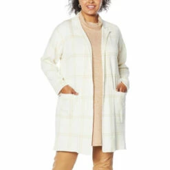 Hot Sale 🛒 G By Giuliana Jacquard Sweater Knit Duster Cardigan Gray Leopard 😍 -G by GIULIANA Sales Store unnamed file 1572