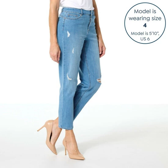 Budget 🔔 G By Giuliana Forever Stretch EcoChic Denim Barrel-Leg Jean Medium Wash 💯 5 Budget 🔔 G By Giuliana Forever Stretch EcoChic Denim Barrel-Leg Jean Medium Wash 💯 - Image 3