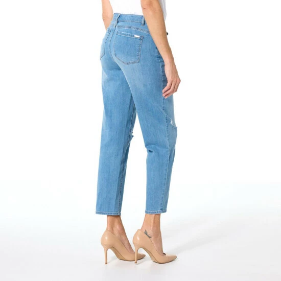 Budget 🔔 G By Giuliana Forever Stretch EcoChic Denim Barrel-Leg Jean Medium Wash 💯 6 Budget 🔔 G By Giuliana Forever Stretch EcoChic Denim Barrel-Leg Jean Medium Wash 💯 - Image 4