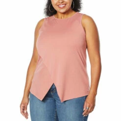 Deals ✔️ G By Giuliana Crossover Tank Top Soft Cream ⭐ -G by GIULIANA Sales Store unnamed file 1665