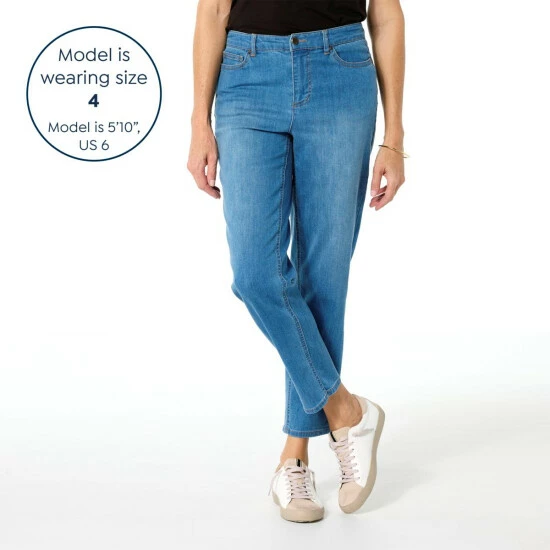 Budget 🔔 G By Giuliana Forever Stretch EcoChic Denim Barrel-Leg Jean Medium Wash 💯 7 Budget 🔔 G By Giuliana Forever Stretch EcoChic Denim Barrel-Leg Jean Medium Wash 💯 - Image 5
