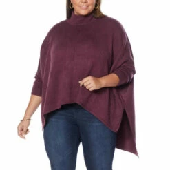Top 10 🤩 G By Giuliana Black Label Sweater Poncho 😍 -G by GIULIANA Sales Store unnamed file 1688