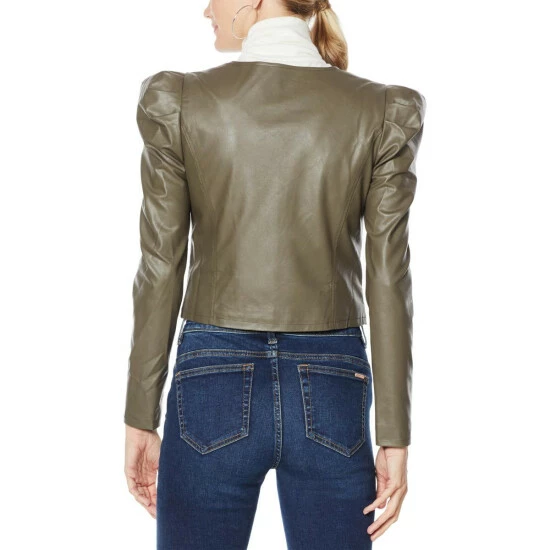 Flash Sale ⭐ G By Giuliana Black Label Puff-Sleeve Faux Leather Jacket 🔥 4 Flash Sale ⭐ G By Giuliana Black Label Puff-Sleeve Faux Leather Jacket 🔥 - Image 2