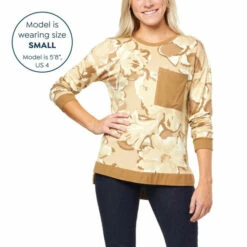 Wholesale 💯 G By Giuliana SoSoft French Terry Knit Tunic Sweatshirt Dark Cinnamon 👍 -G by GIULIANA Sales Store unnamed file 1799
