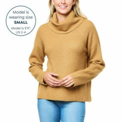 Best deal 😀 G By Giuliana Waffle Knit Cowl Neck Sweater Grass Green ⭐ -G by GIULIANA Sales Store unnamed file 187