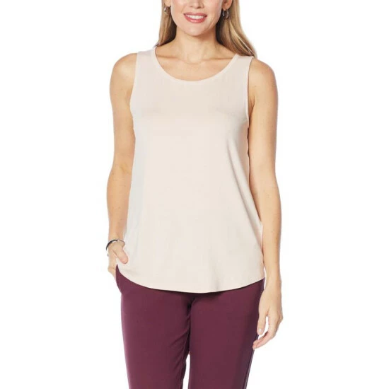 Top 10 ⌛ G By Giuliana EcoLuxe Mixed Media Tank Black ✔️ 17 Top 10 ⌛ G By Giuliana EcoLuxe Mixed Media Tank Black ✔️ - Image 15