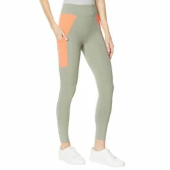 New 🔔 G By Giuliana Colorblocked Legging Dusty Olive & Deep Coral 💯